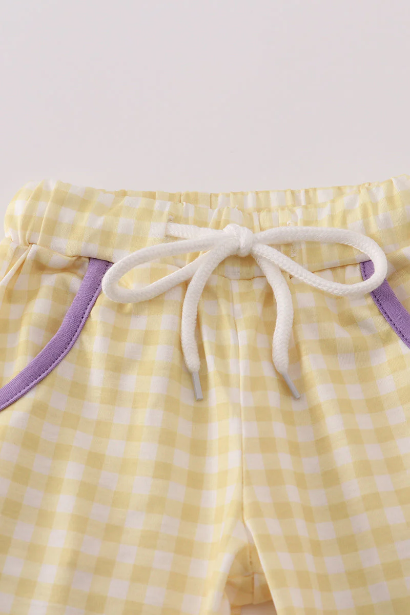 Purple LSU embroidery pants set - Image 4