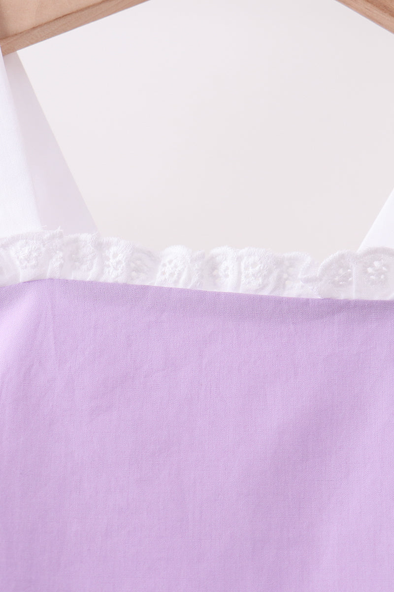 Purple ribbon ruffle bow bubble - Image 3