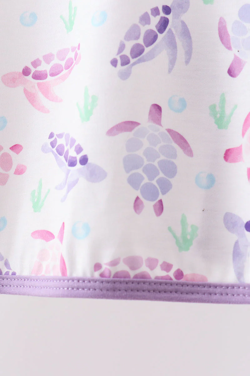 Purple Sea Turtle Bloomer Set - Image 3