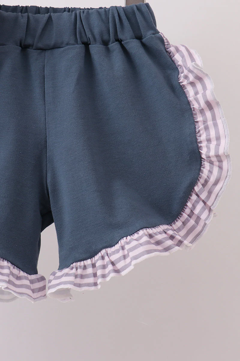 Purple Stripe Ruffle Set - Image 4