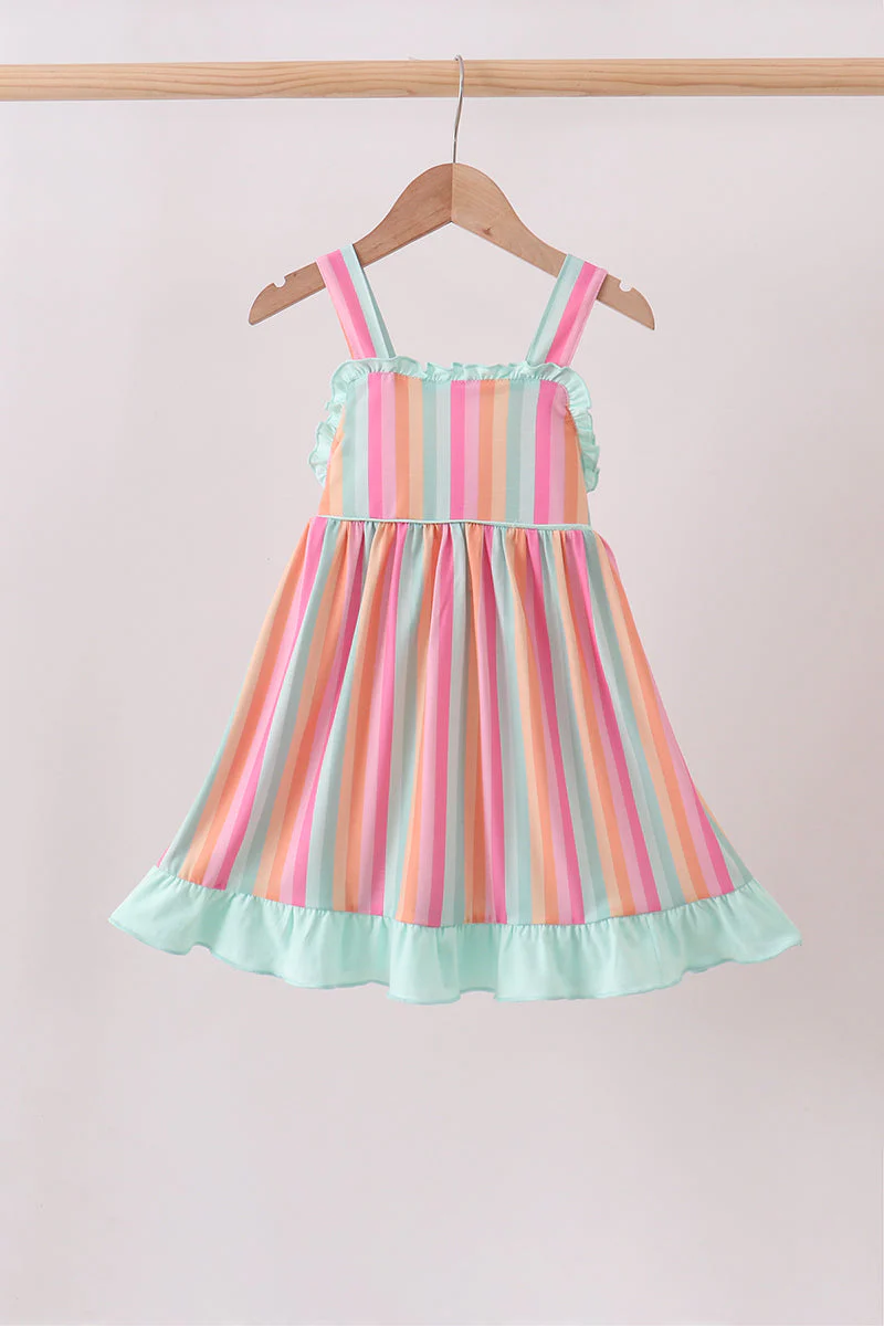 Rainbow Stripe Dress