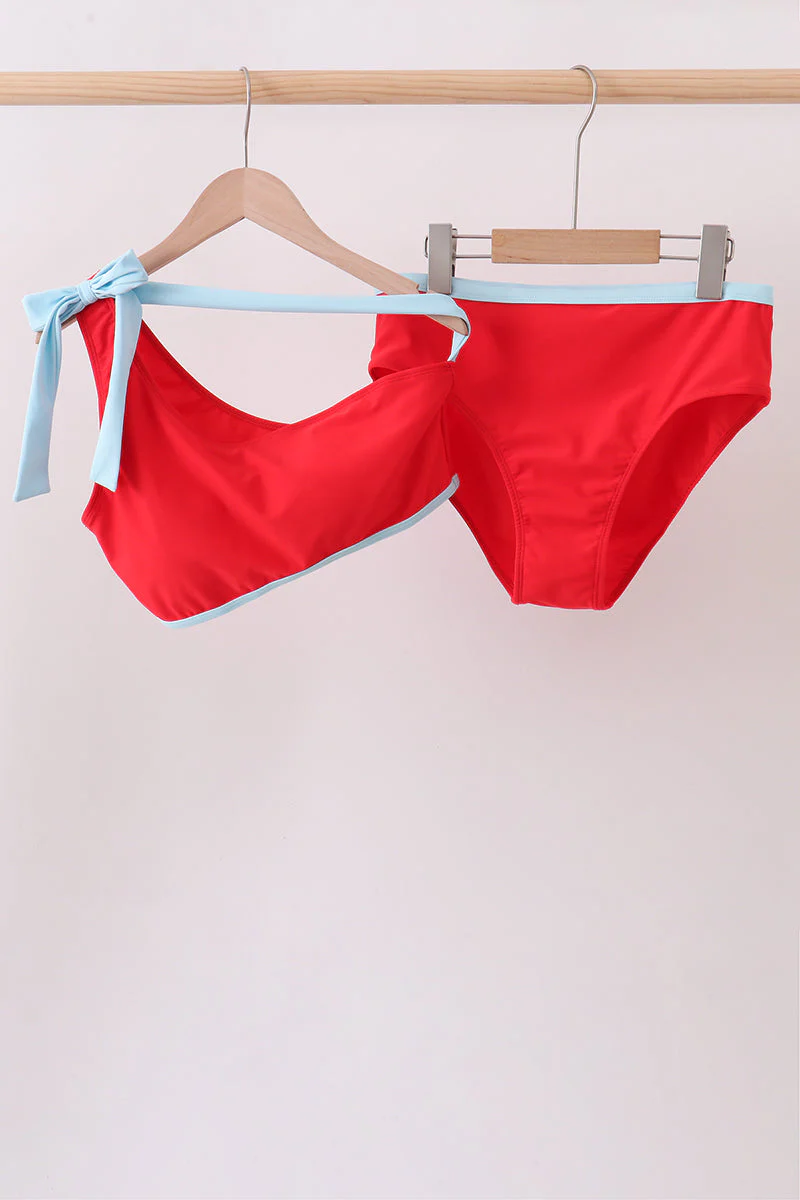 Red 2pc mom&me swimsuit - Image 3