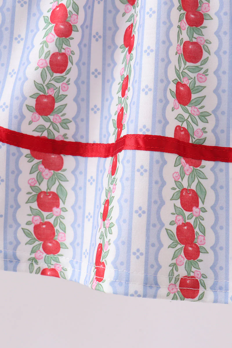 Red Apple Embroidered Set - Image 3