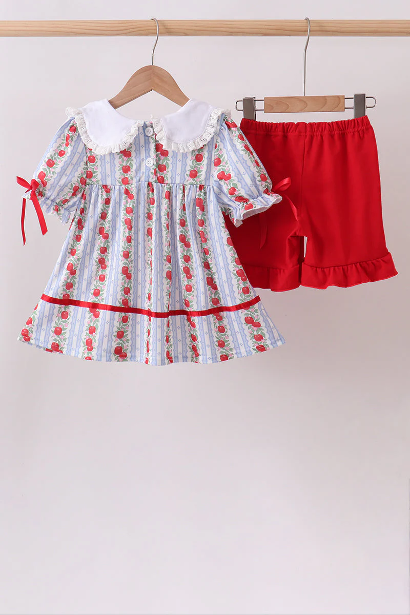 Red Apple Embroidered Set - Image 5