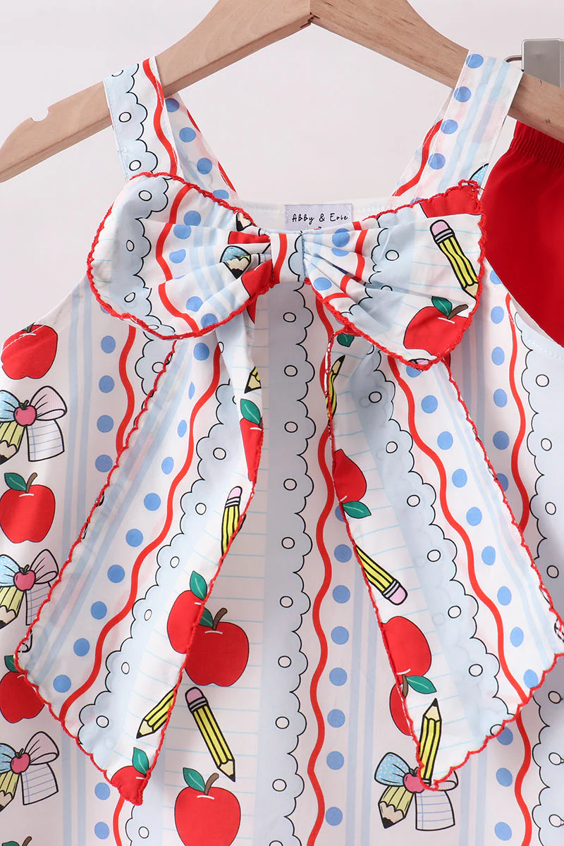 Red Apple Pencil Ruffle Set - Image 2