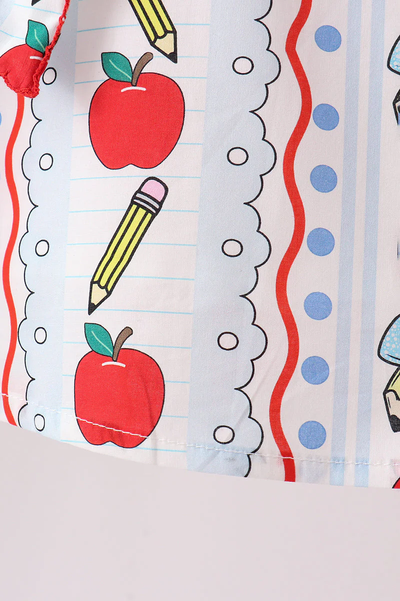 Red Apple Pencil Ruffle Set - Image 4