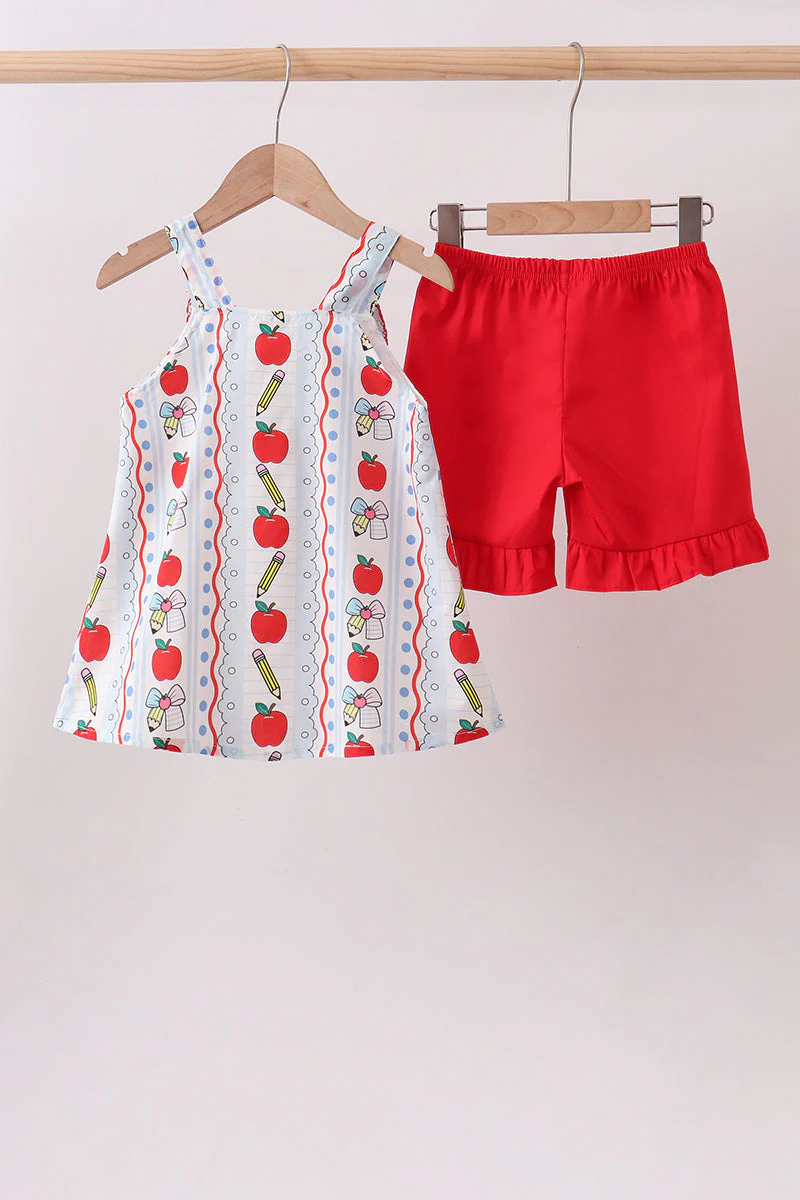 Red Apple Pencil Ruffle Set - Image 5