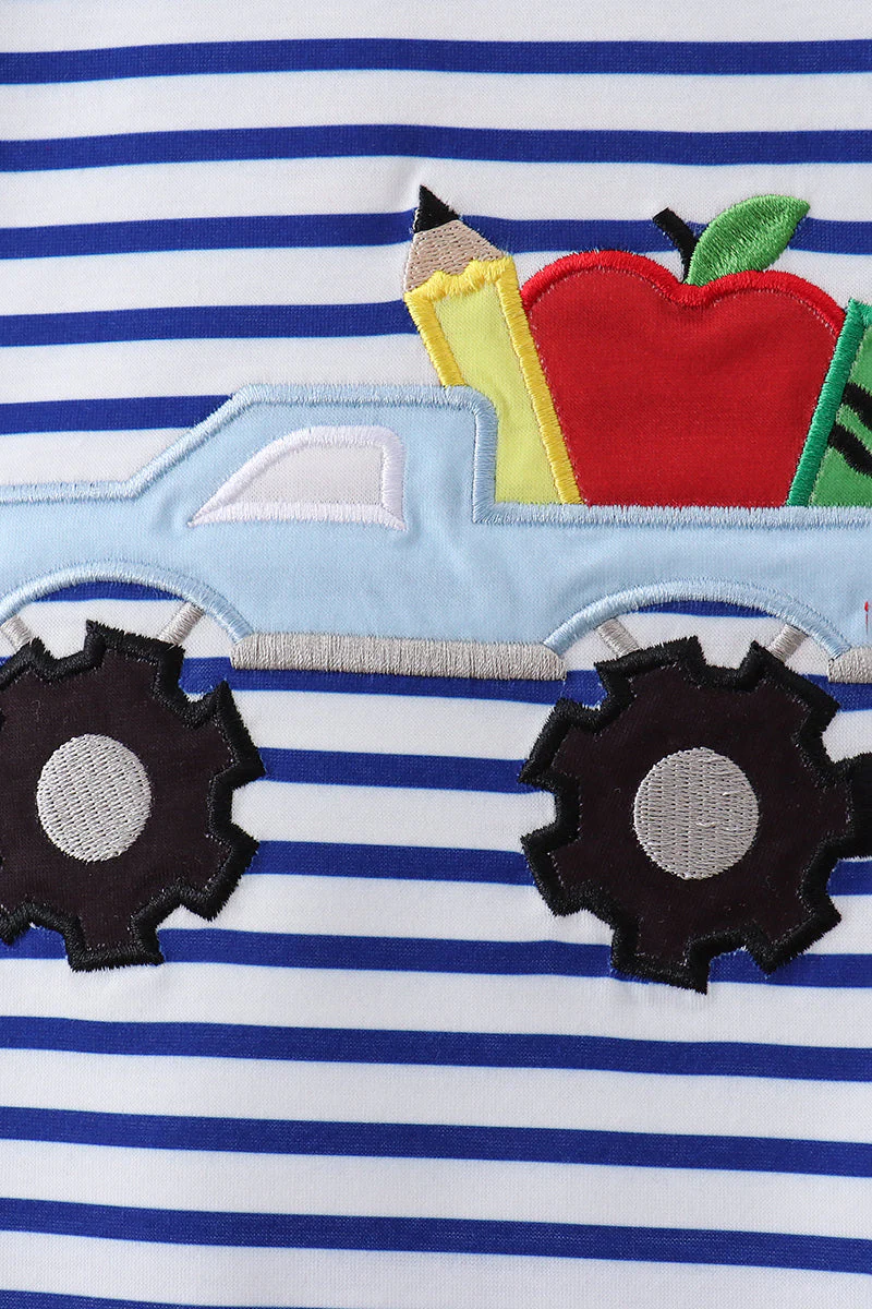Red Apple Truck Appliqué Set - Image 2