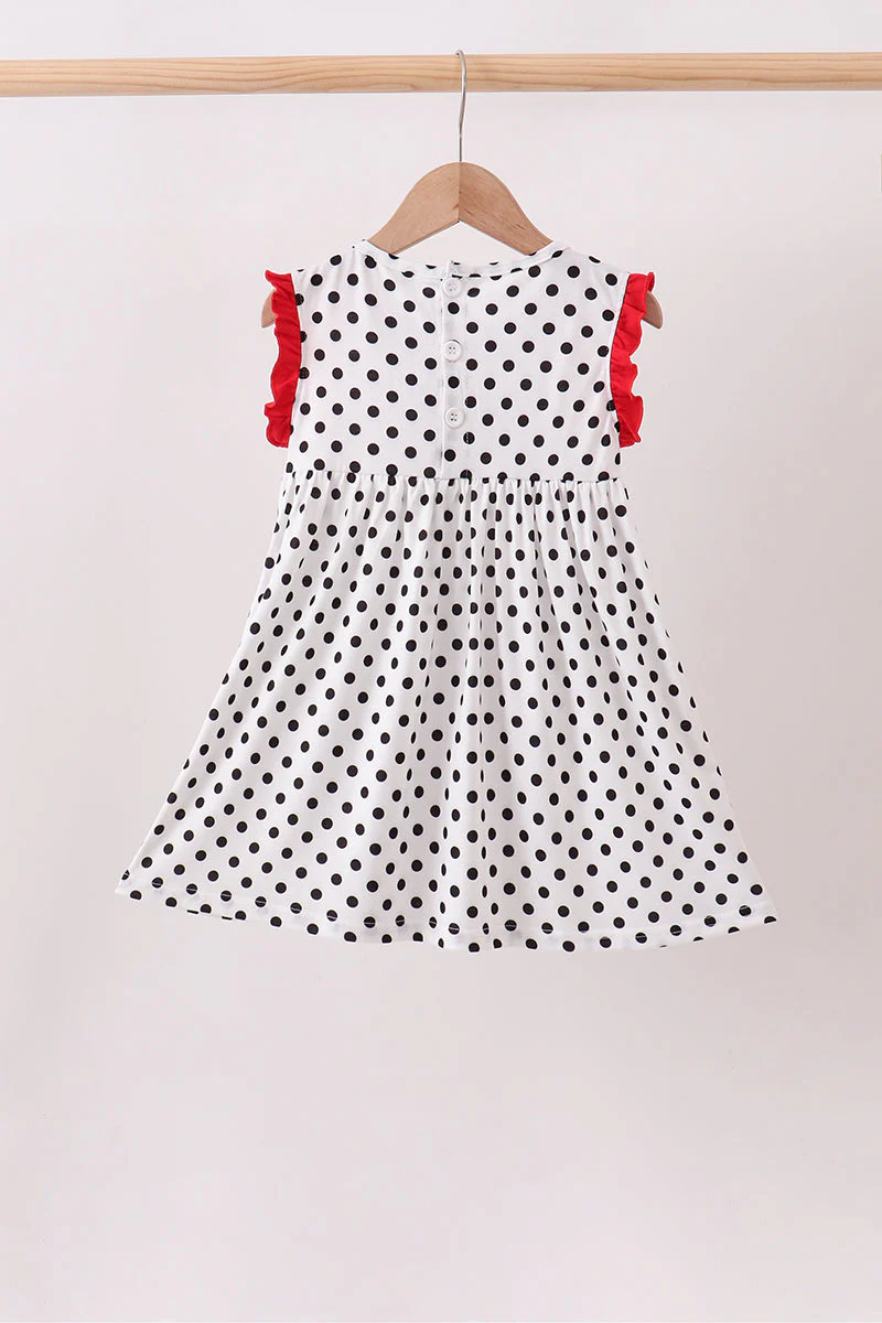 Red Georgia Bulldog Applique Dress - Image 5