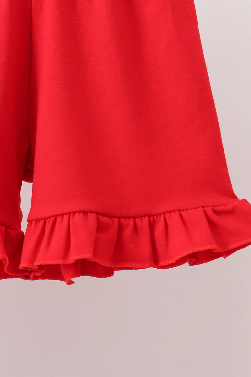 Red Georgia Bulldog Applique Ruffle Set - Image 4