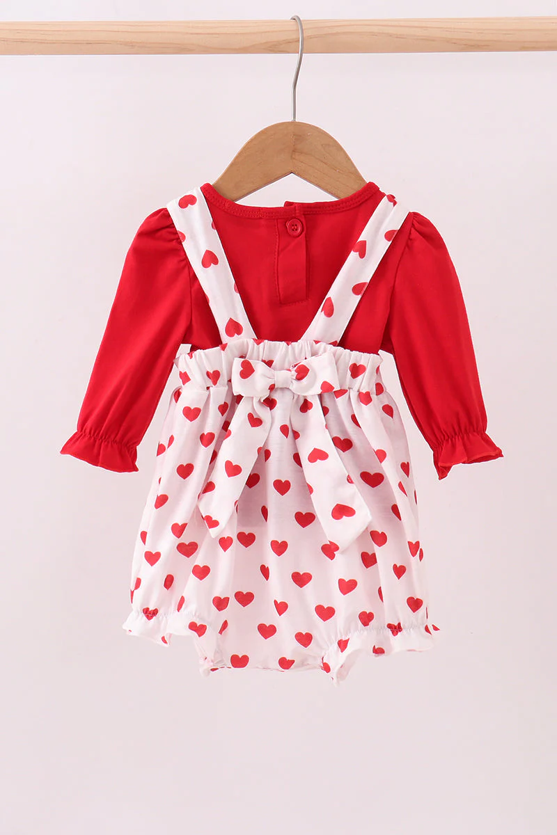 Red heart applique bubble set - Image 3