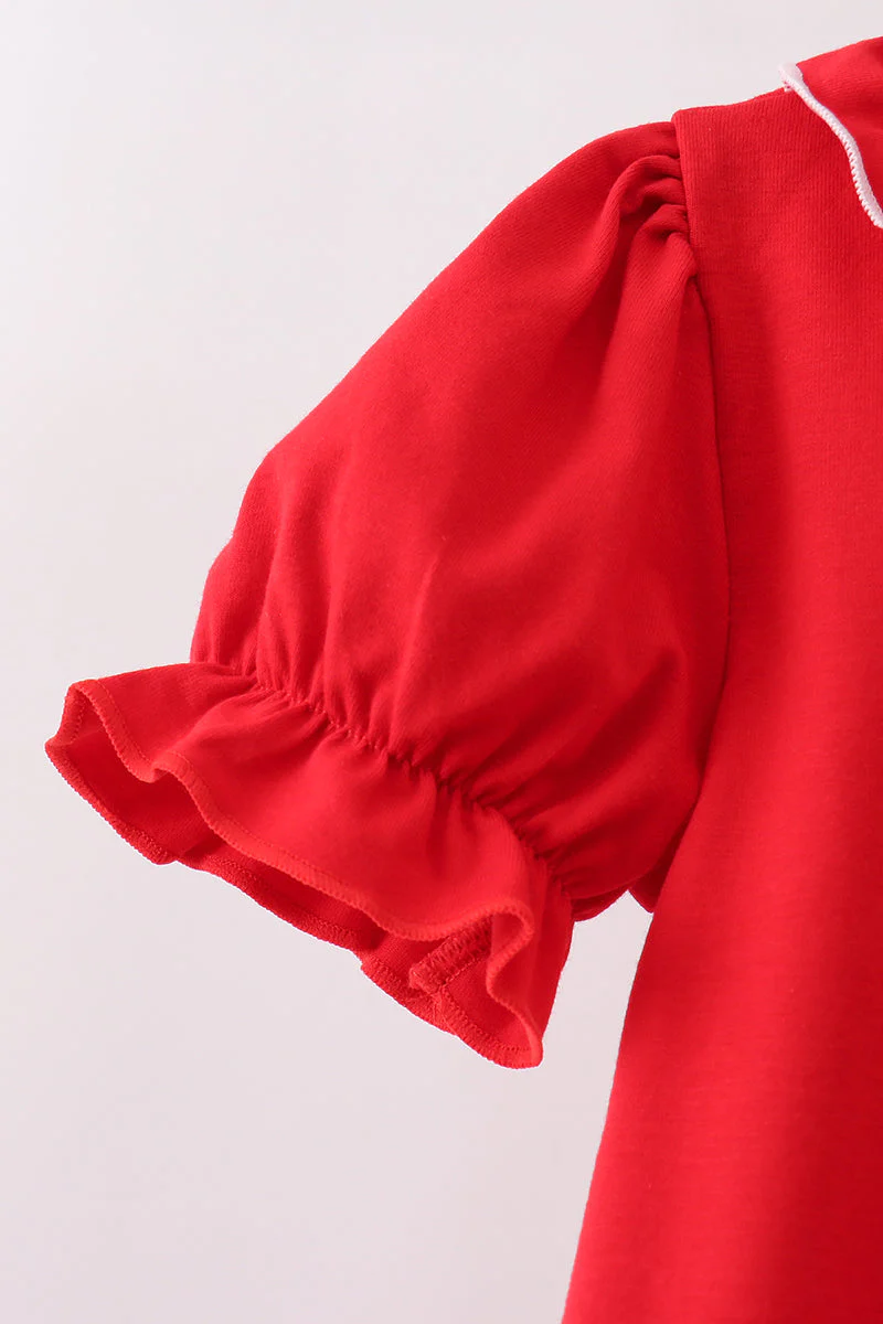 Red School Apple Skorts Set - Image 3