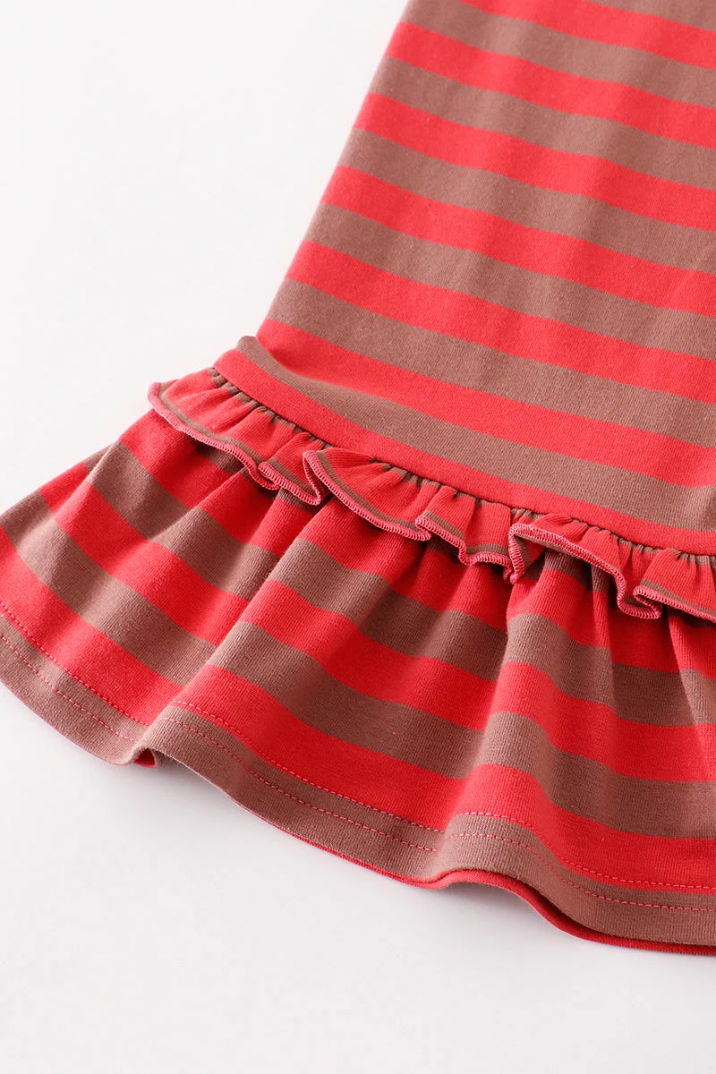 Platinum Red stripe ruffle pants - Image 3