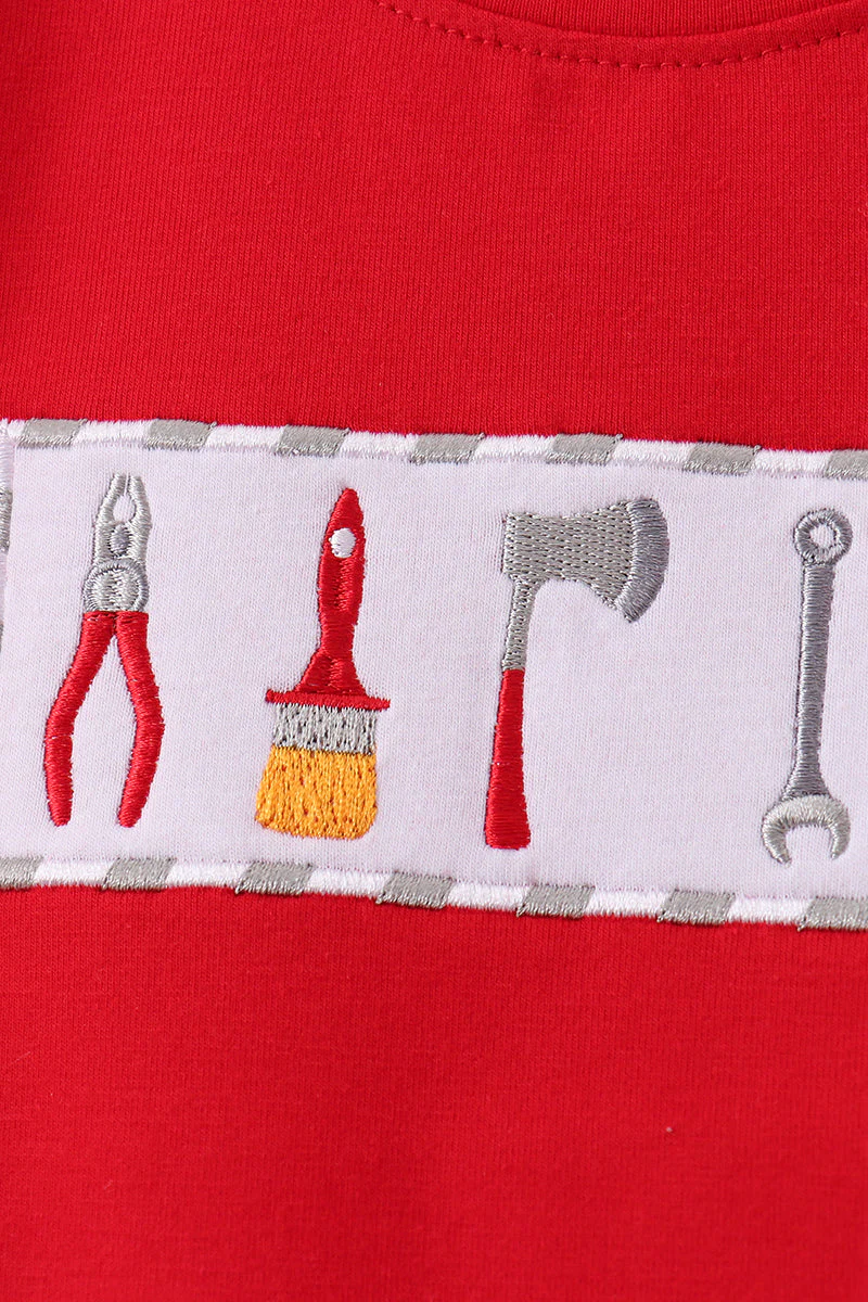 Red Toolbox Embroidery stripe Set - Image 2