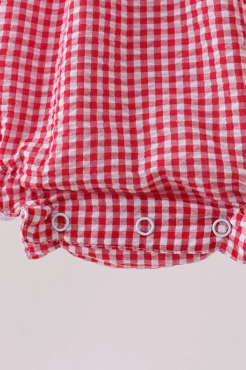 Red watermelon ruffle bubble - Image 3