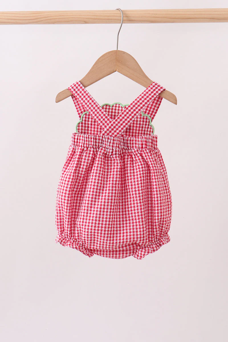 Red watermelon ruffle bubble - Image 5