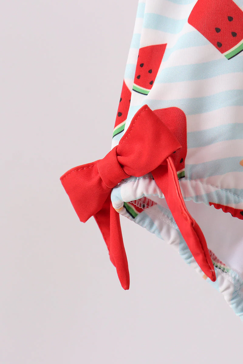 Red Watermelon UPF Swim One-Piece - Image 4