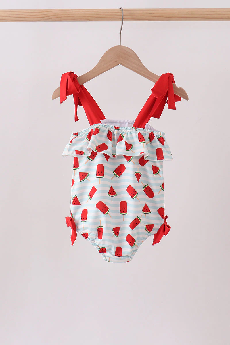 Red Watermelon UPF Swim One-Piece - Image 5