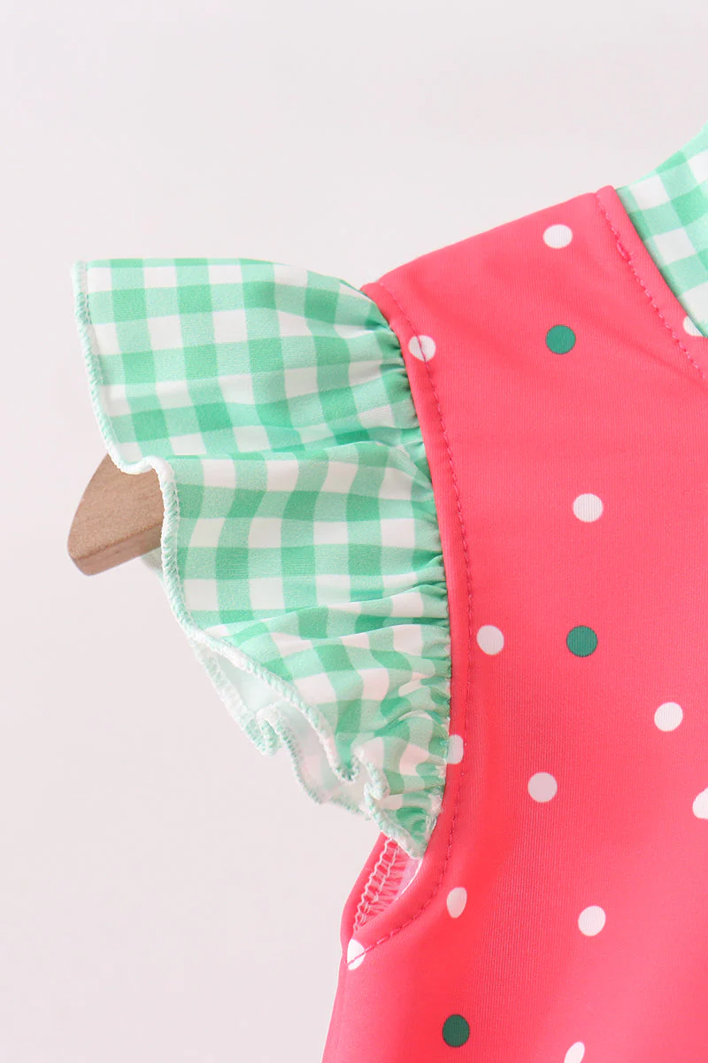 Red Watermelon UPF Swim One-Piece - Image 4