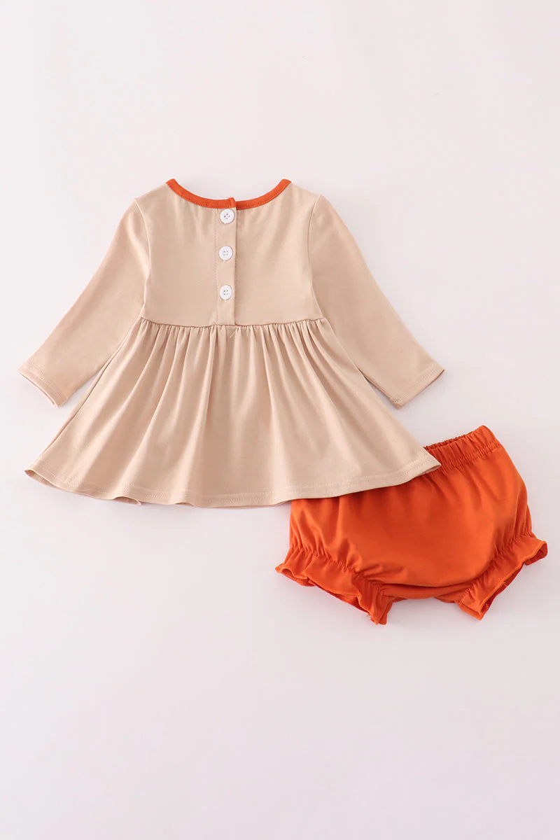 Rust isaiah embroidery bloomer set - Image 3