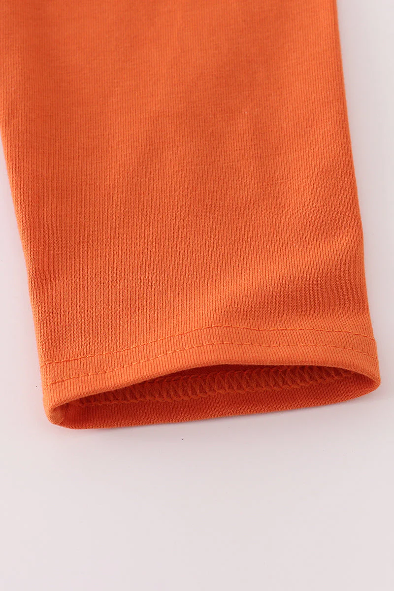 Rust Texas embroidery bow skorts set - Image 3