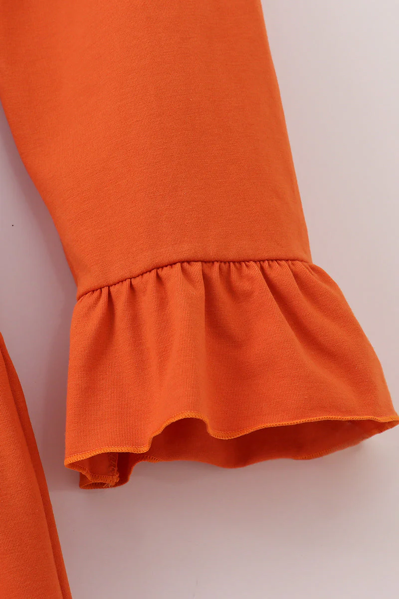 Rust tiered mom ruffle dress - Image 3