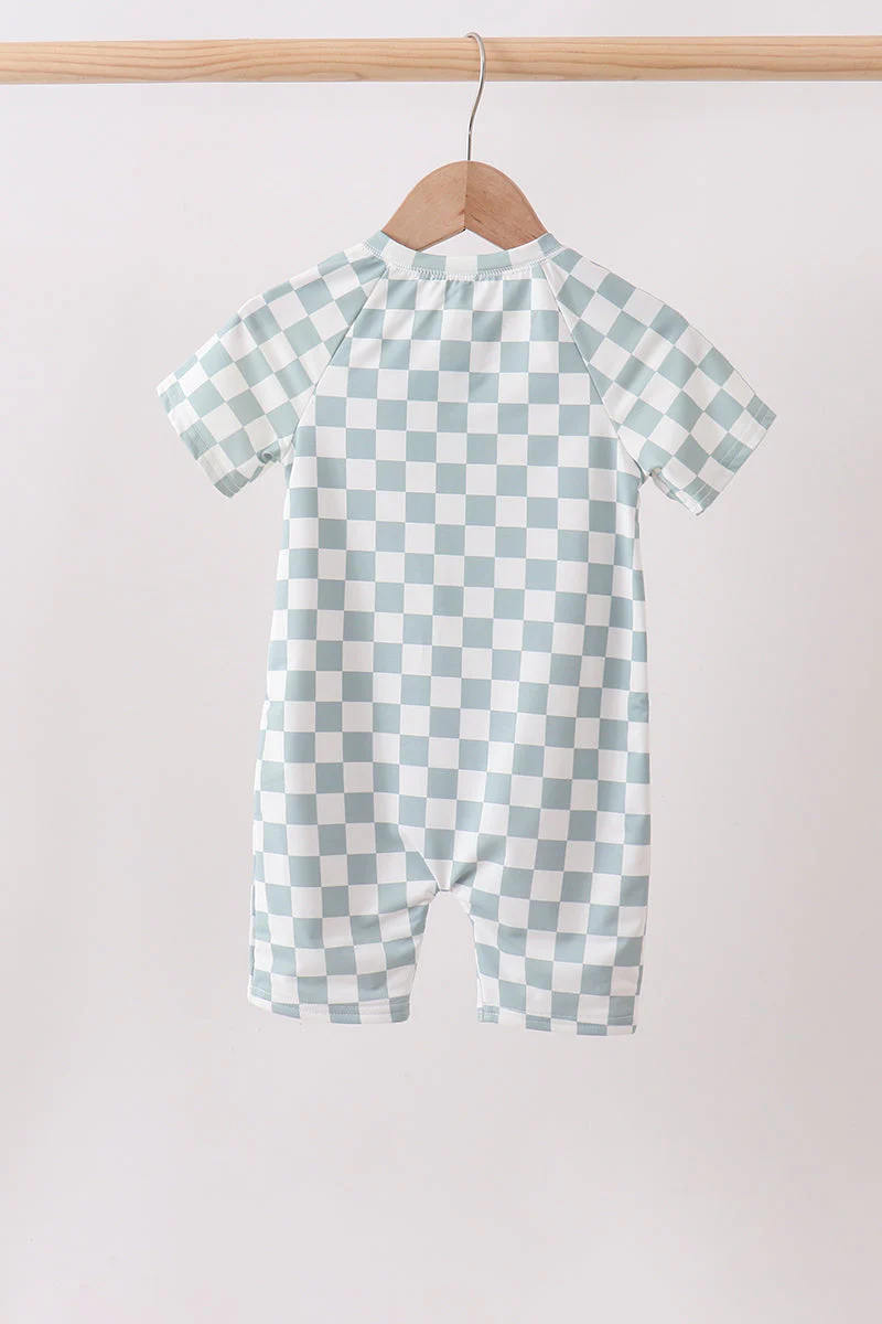 Sage Checker UPF Swim One-Piece - Image 5