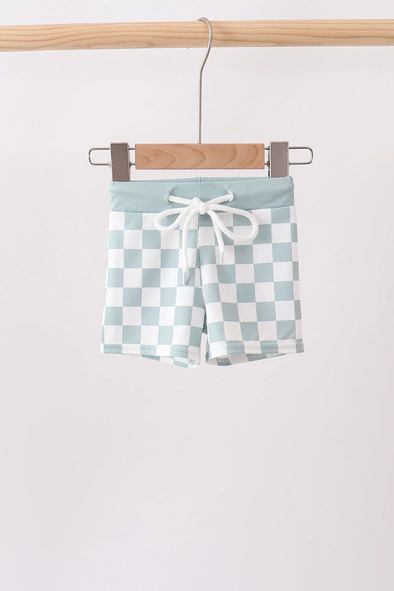 Sage Checker UPF Swim Trunks