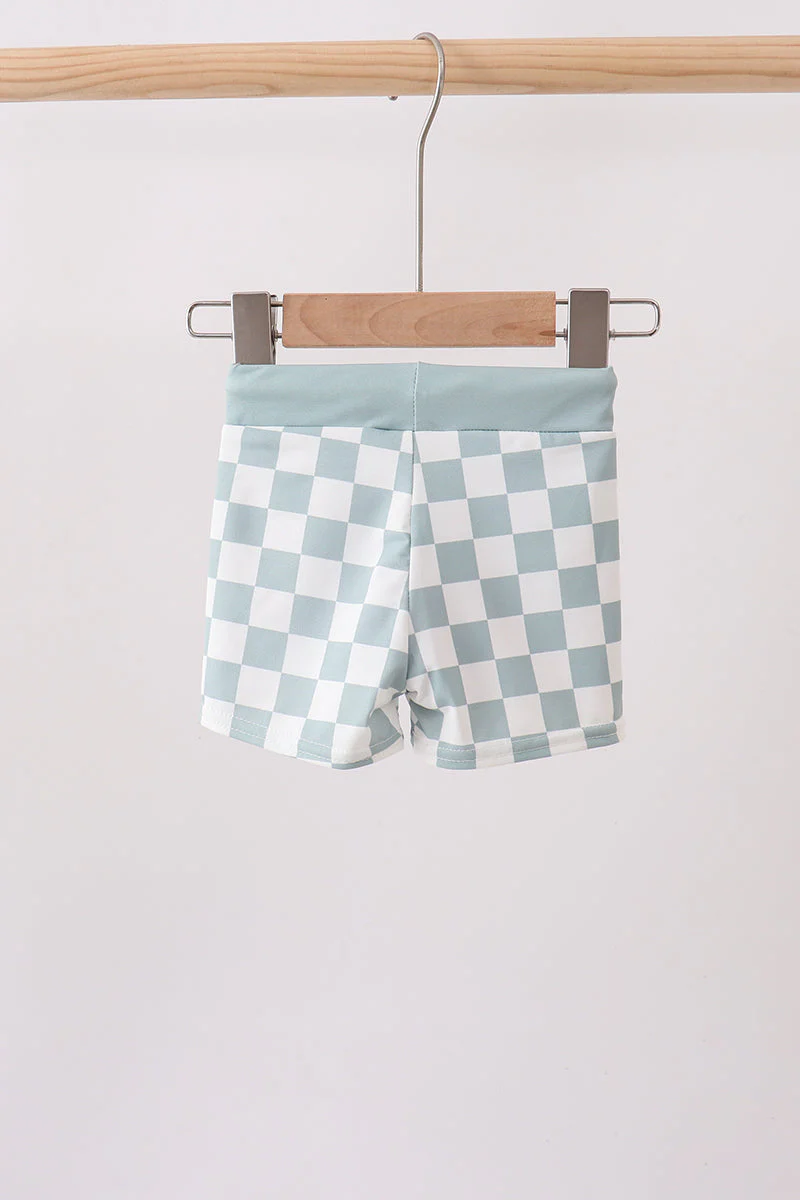 Sage Checker UPF Swim Trunks - Image 4