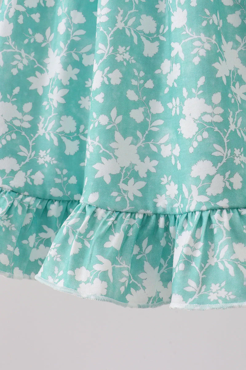 Sage Floral Smocked Set - Image 3