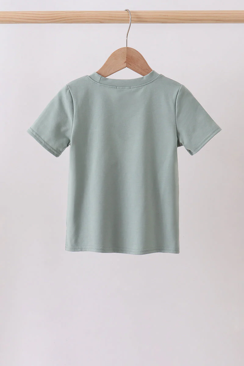 Sage starfish shell embroidery top - Image 4