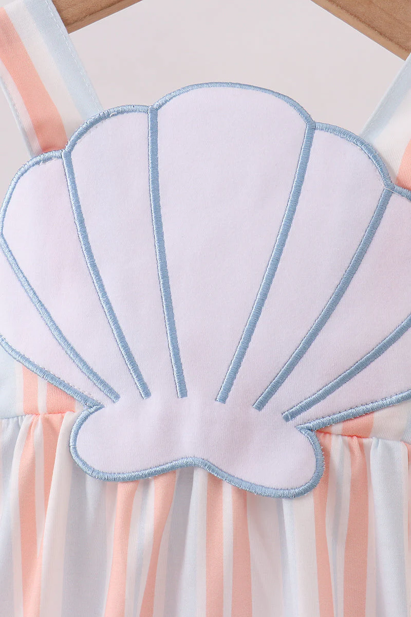 Seashell Stripe Appliqué Bubble - Image 2