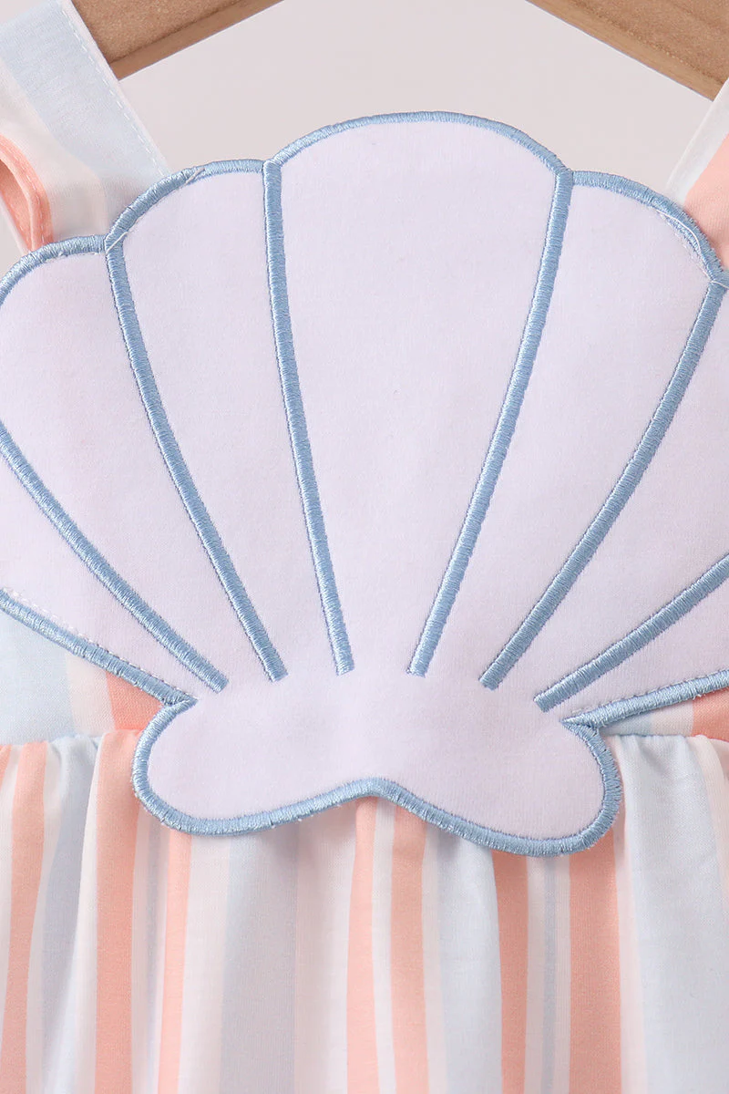 Seashell Stripe Appliqué Bubble - Image 2