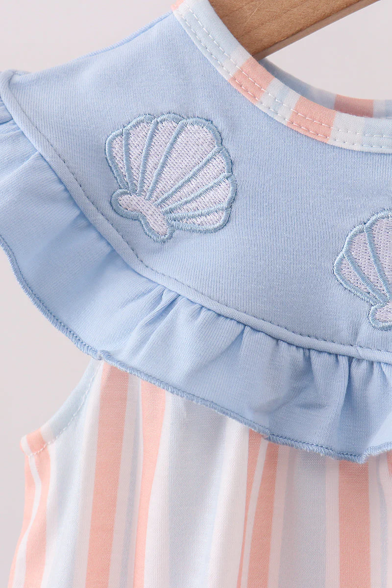 Seashell Stripe Embroidered Bubble - Image 2