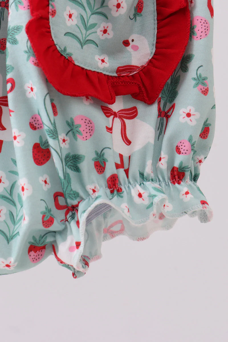Strawberry Goose Ruffle Bubble - Image 4