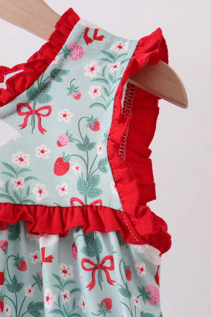 Strawberry Goose Ruffle Ruffle Dress - Image 3