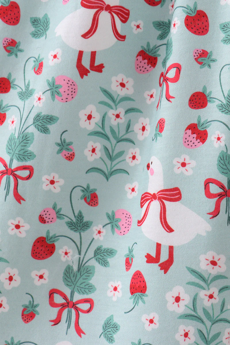 Strawberry Goose Ruffle Ruffle Dress - Image 4