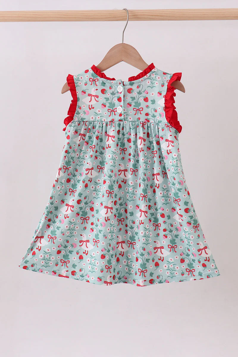 Strawberry Goose Ruffle Ruffle Dress - Image 5