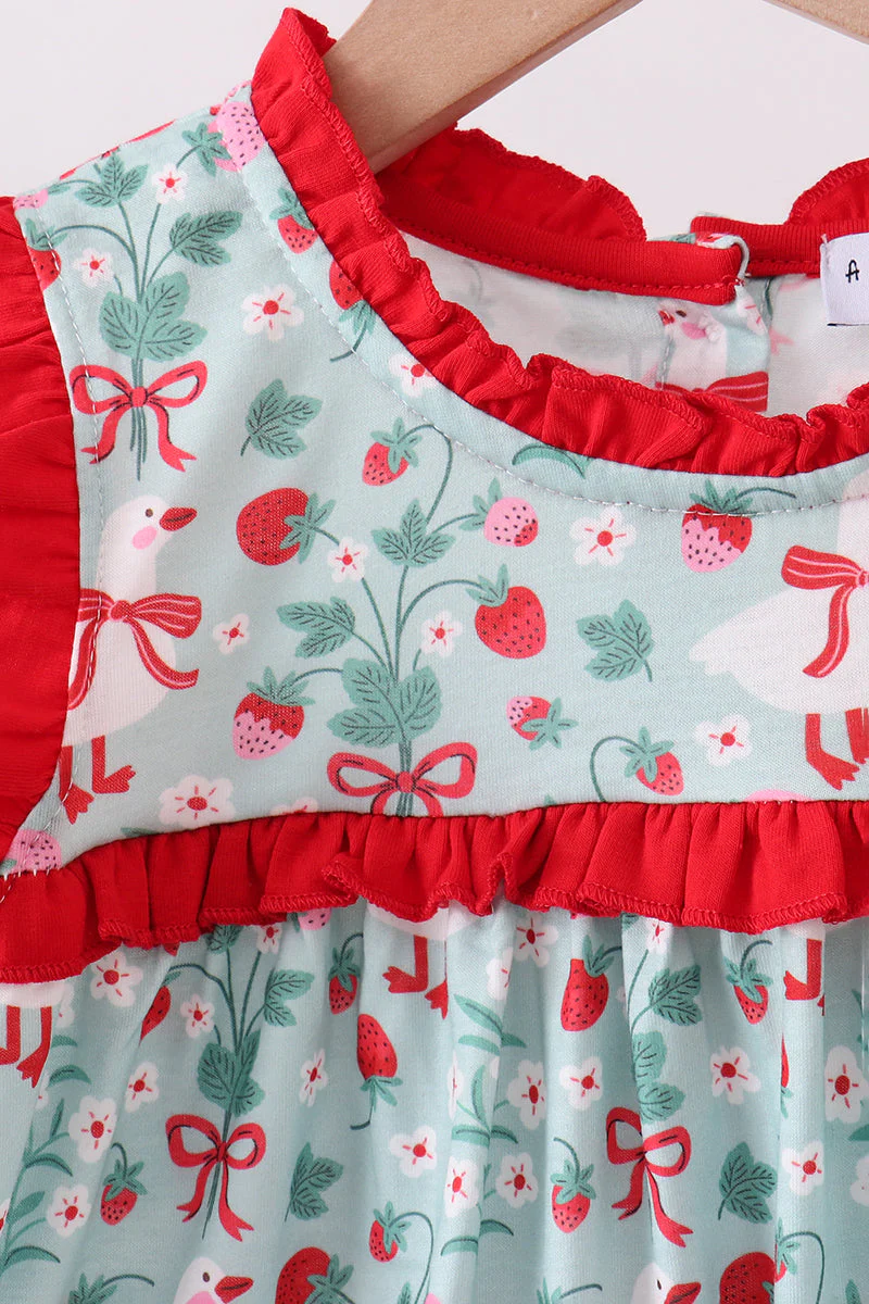 Strawberry Goose Ruffle Ruffle Set - Image 2
