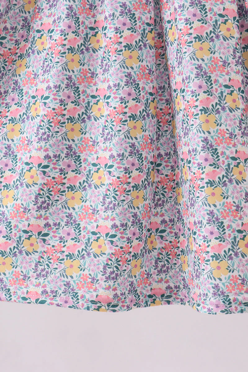 Summer garden smocked ruffle dress - Image 4