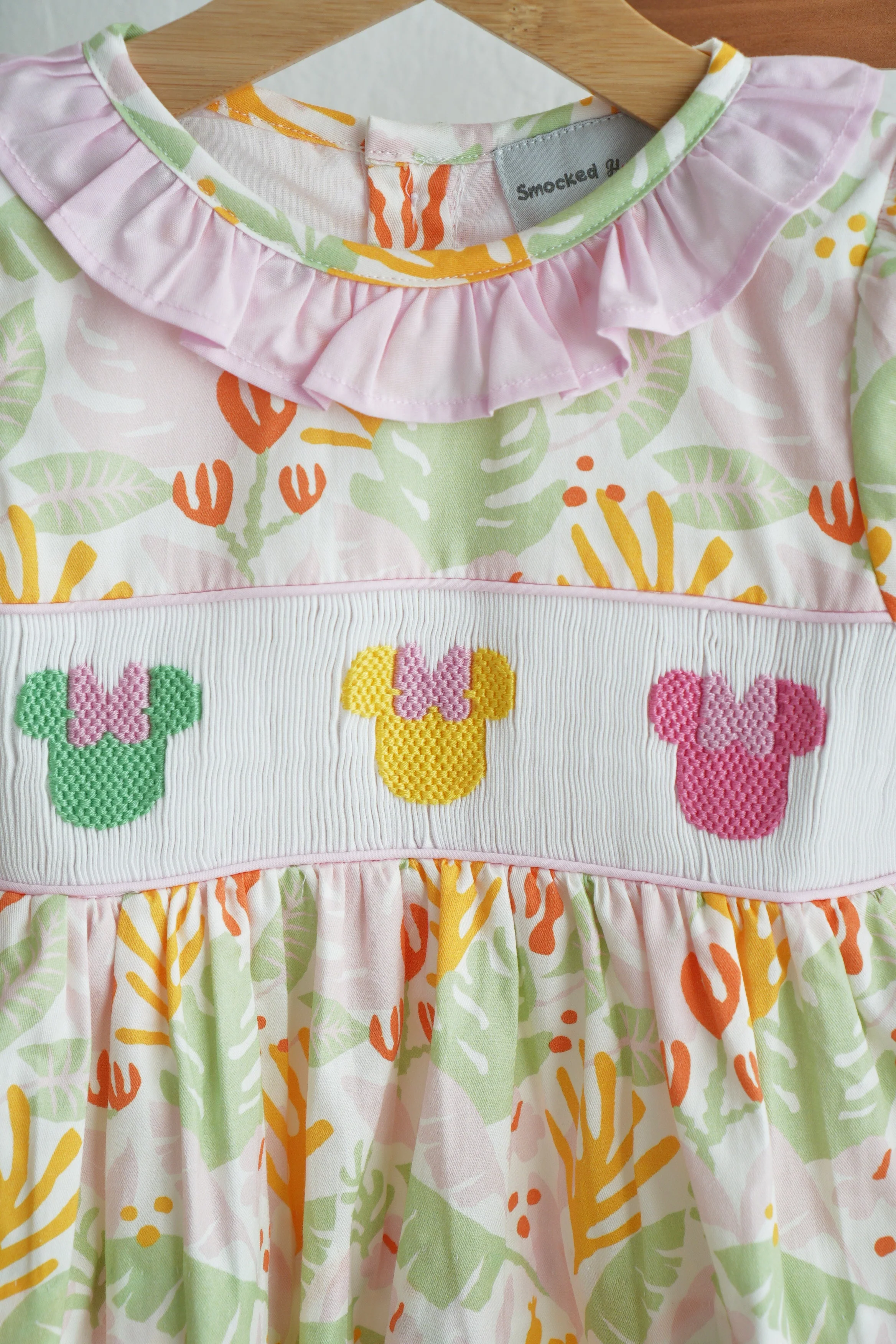 Sweet island character hand smocked bloomer set - Image 2