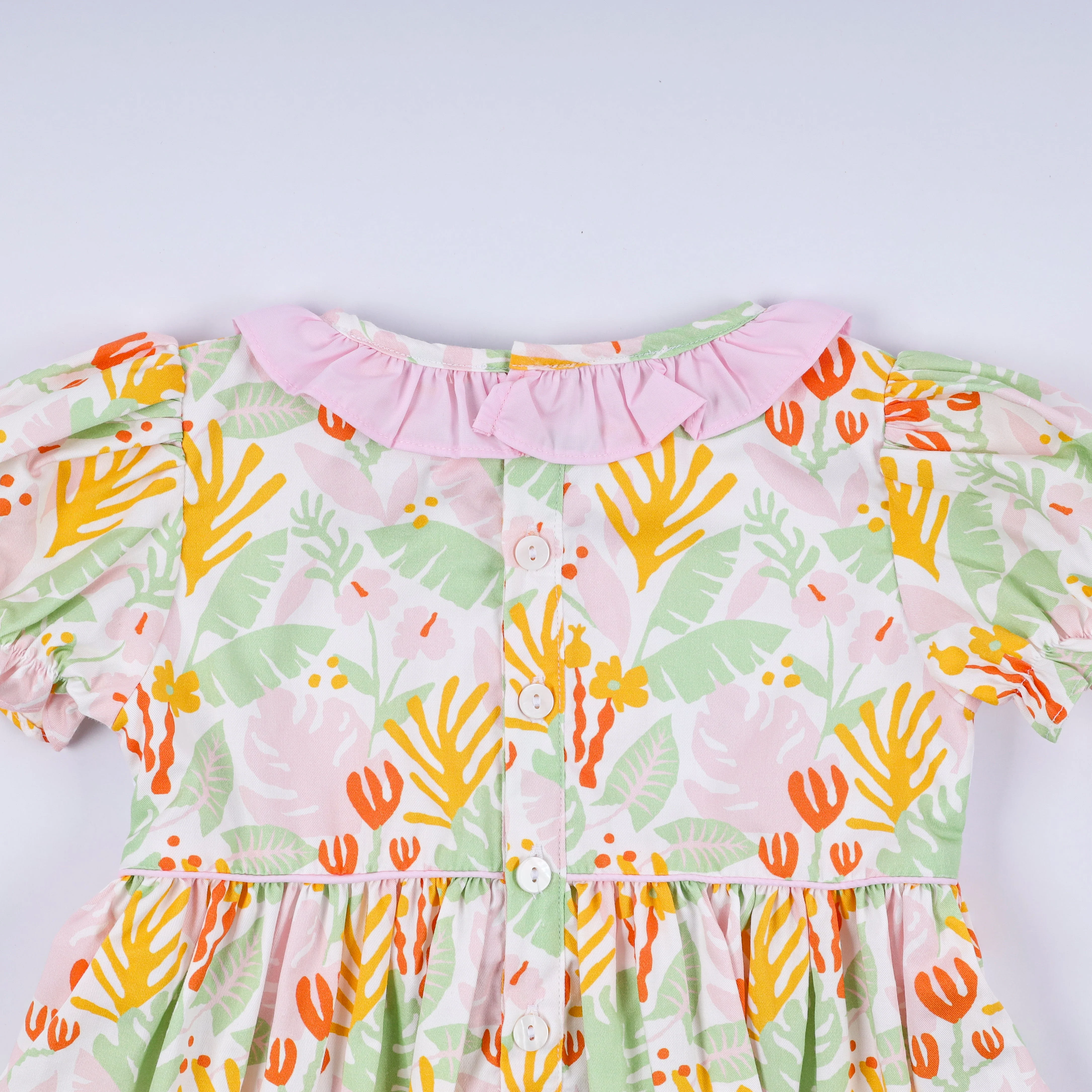 Sweet island character hand smocked ruffle pants set - Image 9