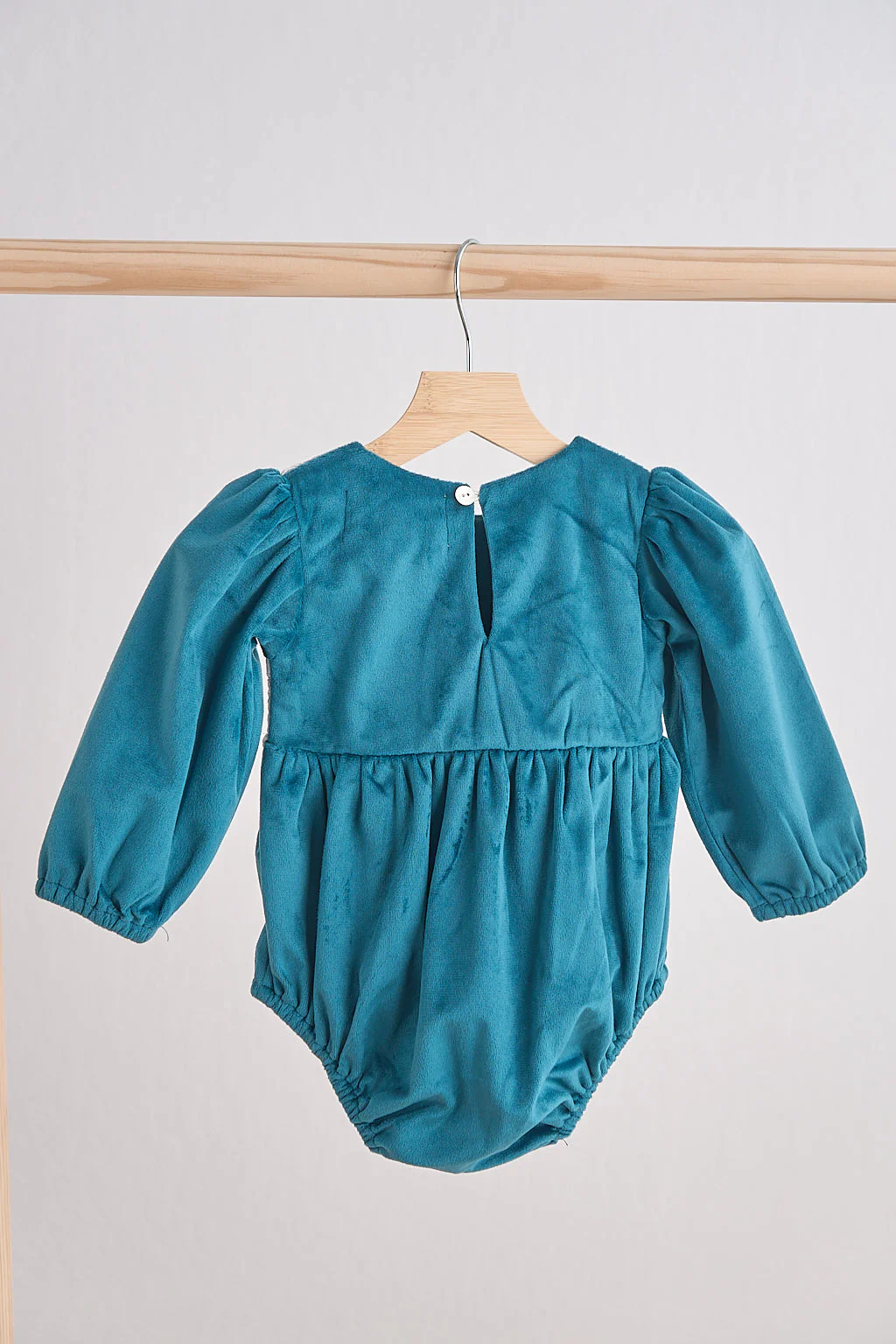 Teal velvet lace girl bubble - Image 3