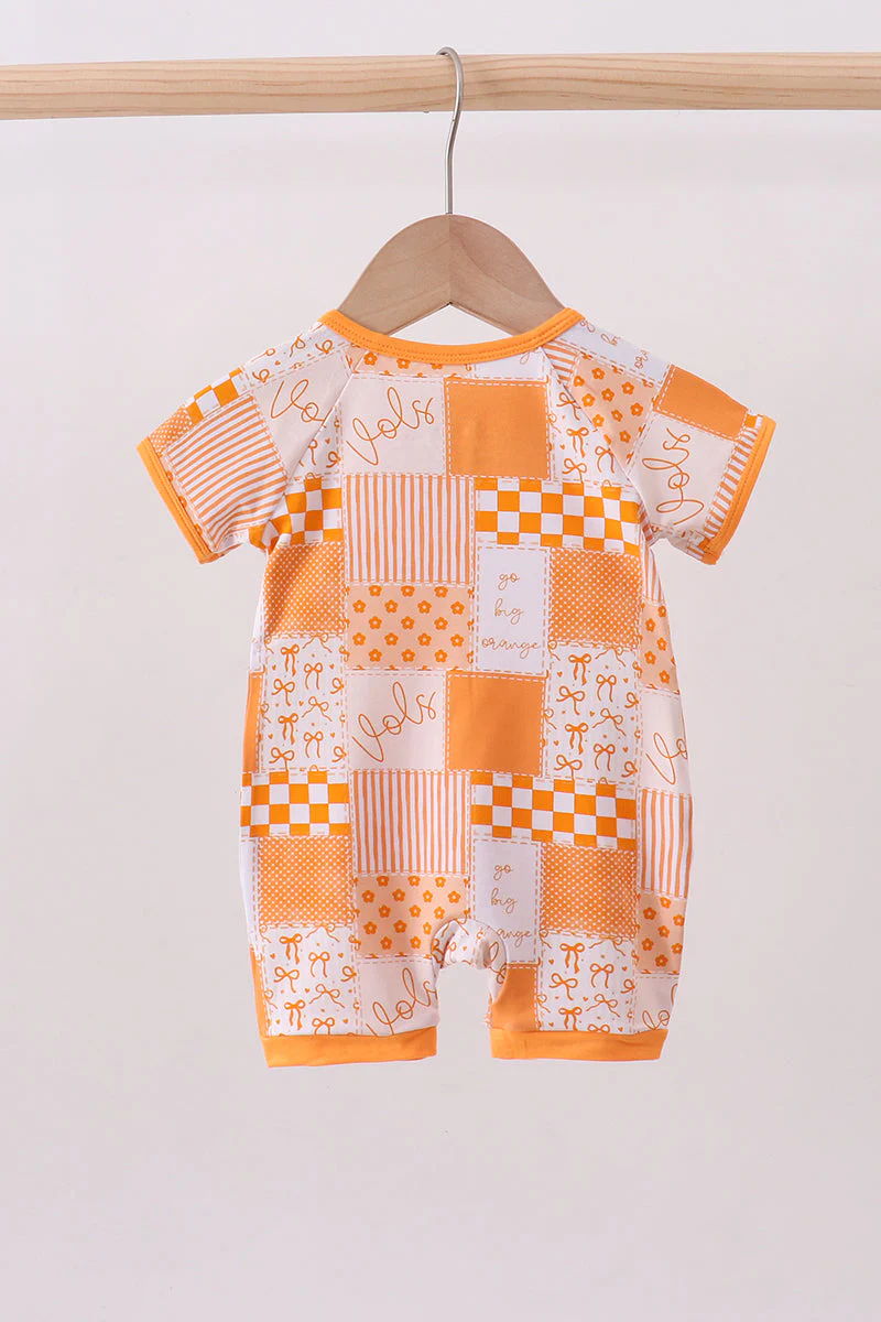 Tennessee floral checkered bamboo romper - Image 5