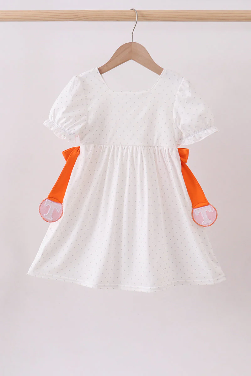 Tennessee go vols embroidery bow dress - Image 6
