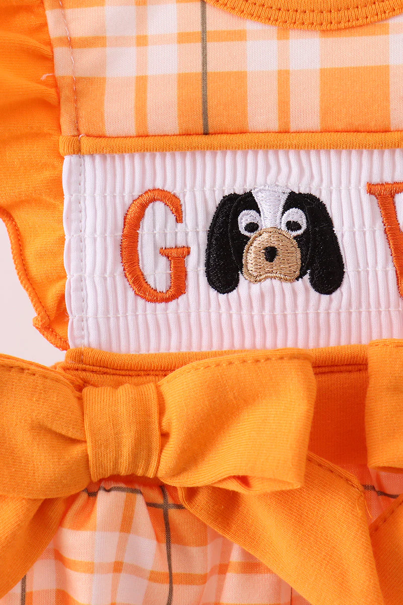 Tennessee Go vols smocked ruffle bubble - Image 3