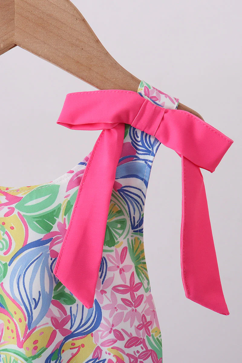 Tropical floral print swimsuit - Image 3