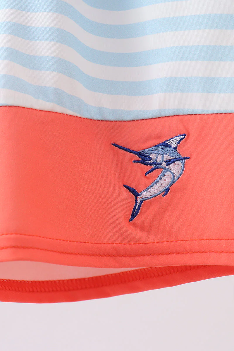 Tuna embroidery swim trunks - Image 3