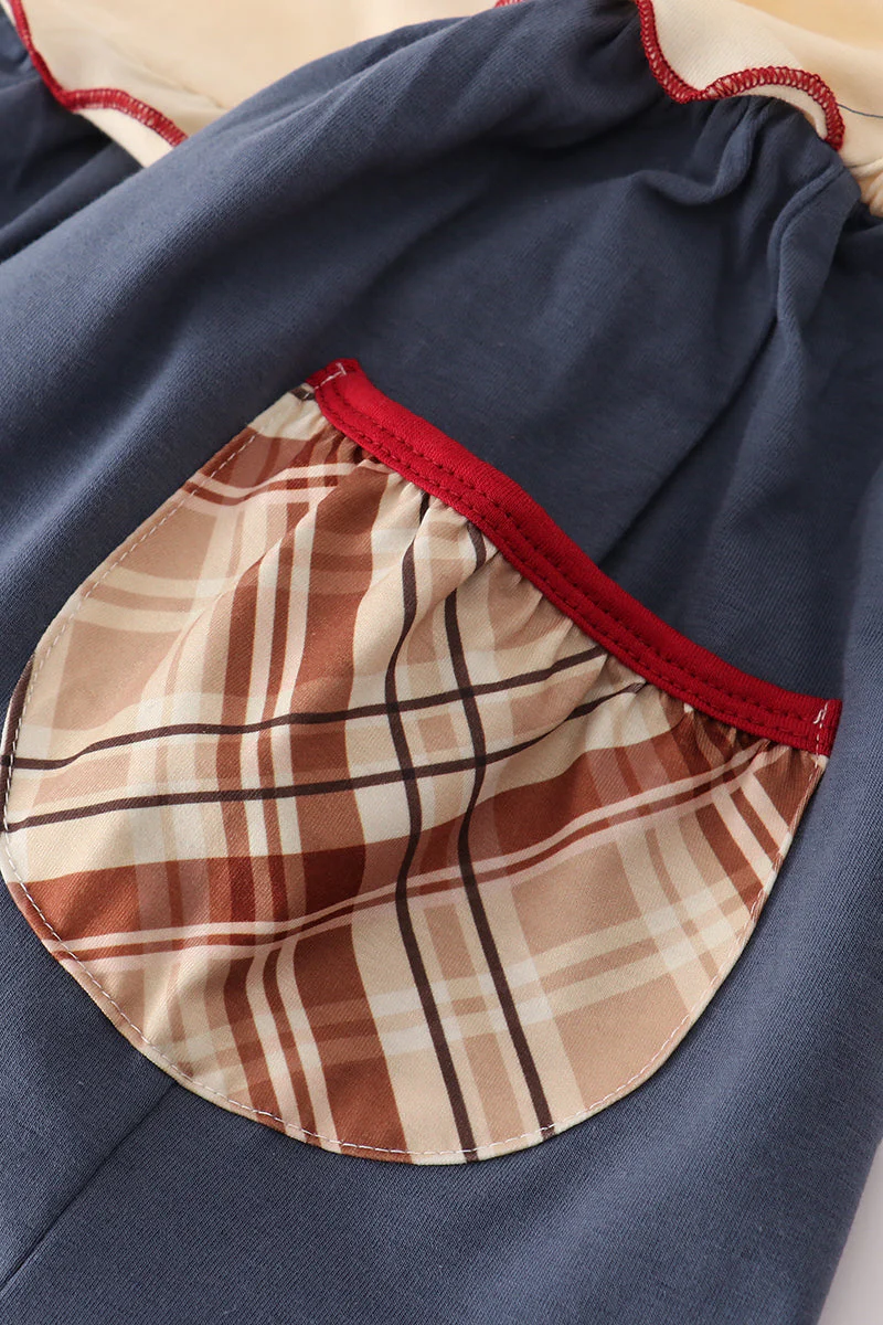 Wheat embridery ruffle pants set - Image 3