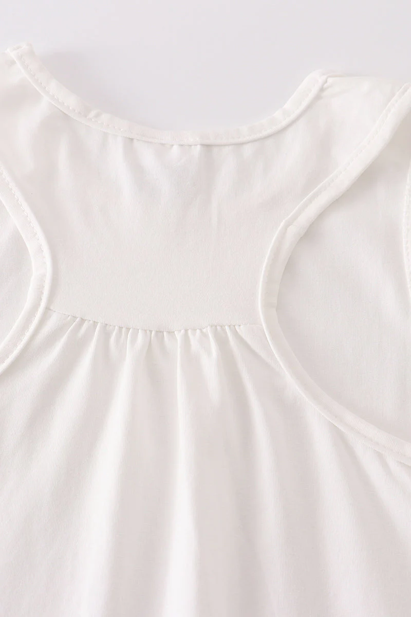 White blank basic kids teens adult tank top - Image 15